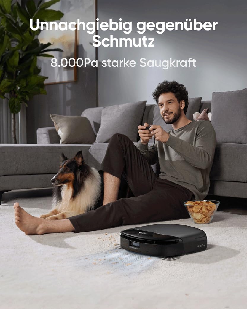 EUFY S1 GROUNDBREAKING FLOOR WASHING ROBOT VACUUM WITH ALL IN ONE STATION T2071G11 thumbnail 7