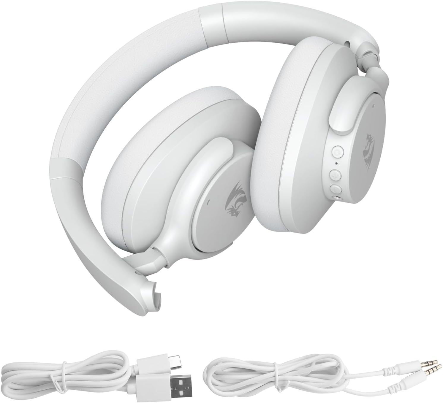 REDRAGON VIBECORE WIRED/WIRELESS GAMING HEADSET WHITE H610G thumbnail 8