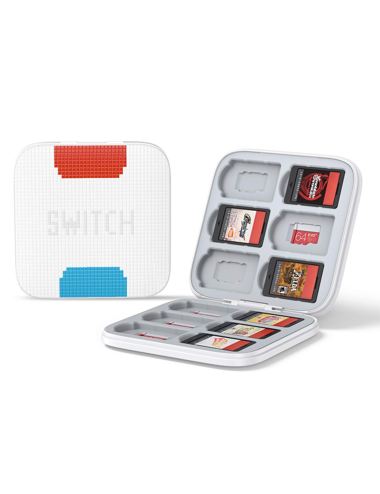UGREEN GAME CARD BOX FOR SWITCH (12 SLOTS) RED   BLUE 30210