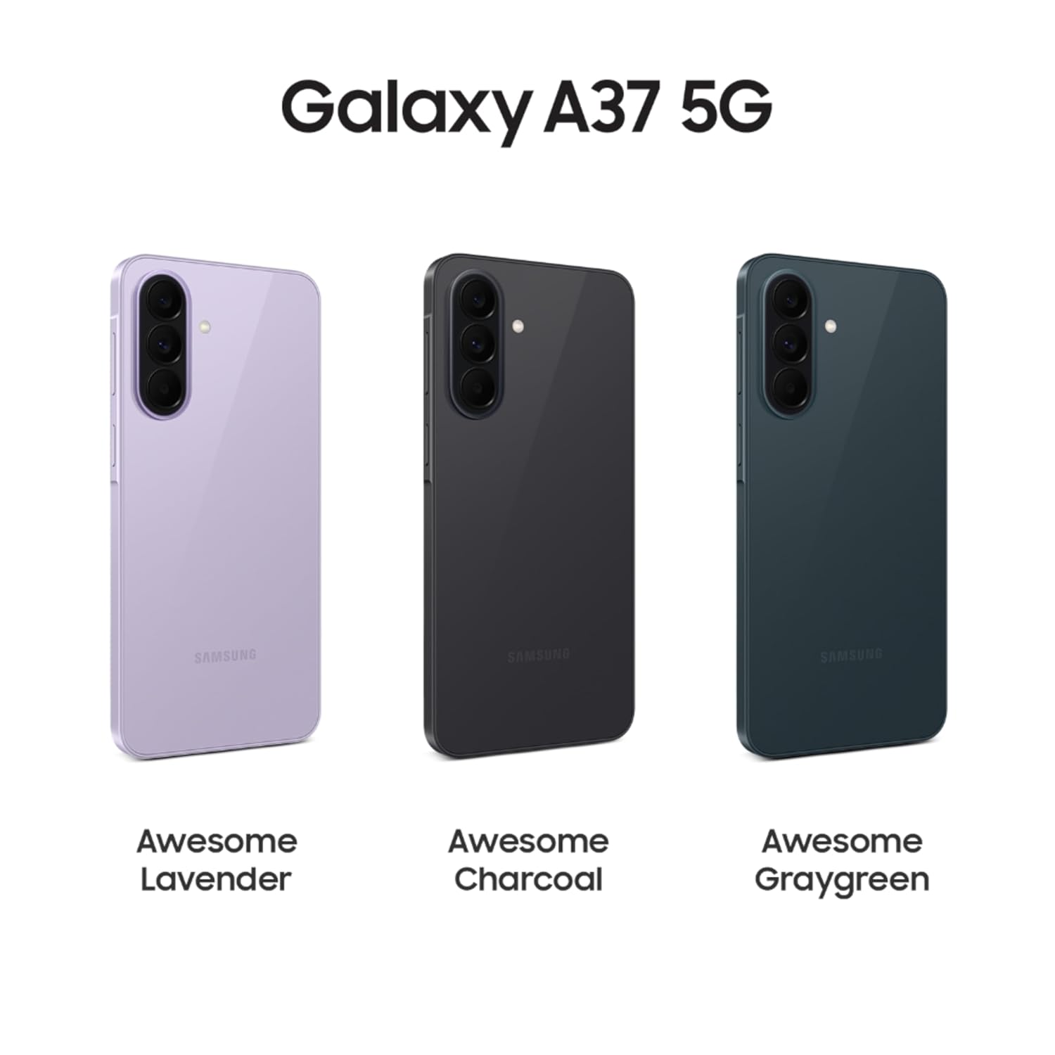 SAMSUNG GALAXY A37 5G 8GB+256GB AWESOME CHARCOAL SM-A376B-DS thumbnail 3
