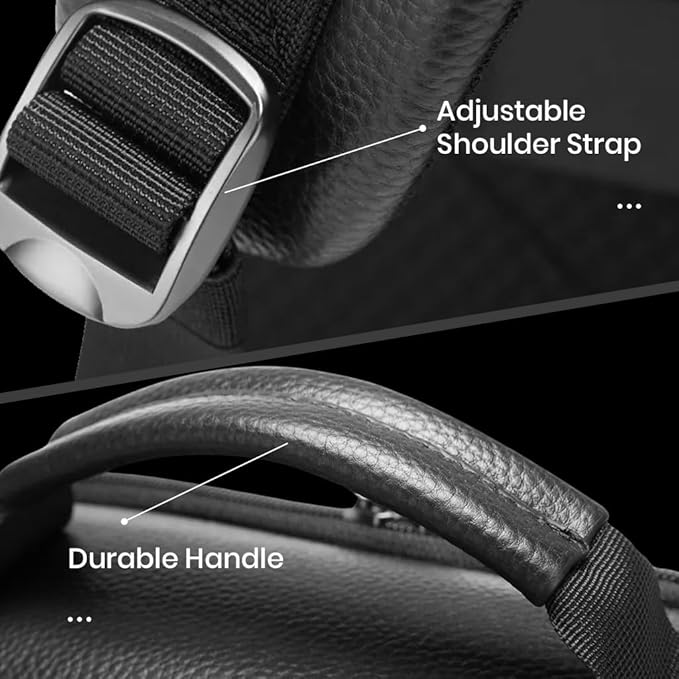 BANGE GENUINE LEATHER BACKPACK BLACK BG-6627 thumbnail 4