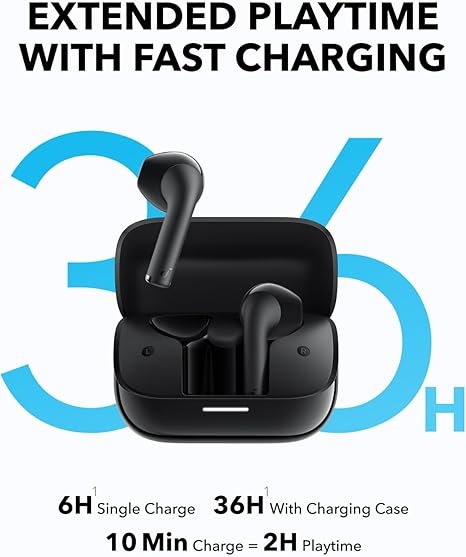 Anker Soundcore K20i True Wireless Earbuds - Crystal Clear Sound, Comfortable Fit thumbnail 6