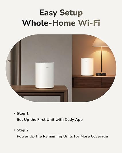 CUDY BE3600 GIGABIT MESH WIFI 7 SYSTEM M3600 (1 PACK) thumbnail 6