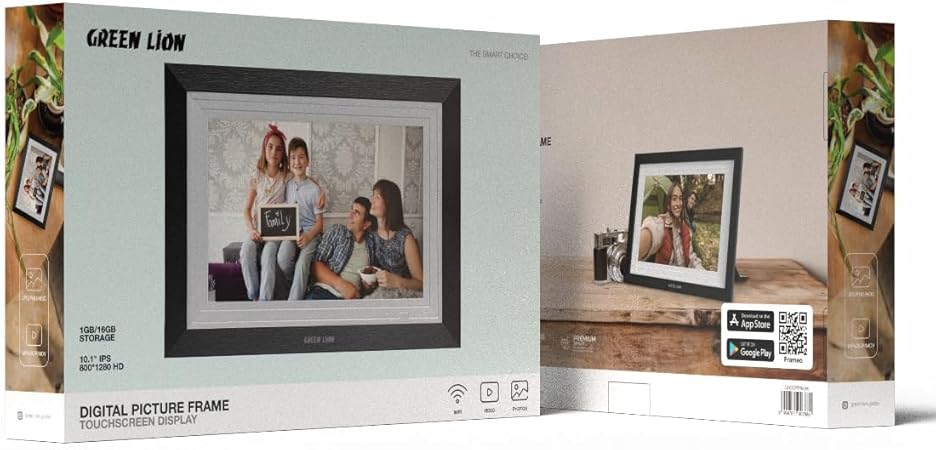 GREEN LION DIGITAL PICTURE FRAME BLACK GNDGPFRMBK thumbnail 2