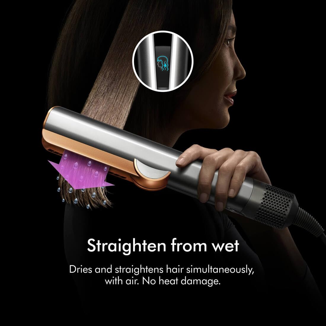 DYSON AIRSTRAIT HAIR STRAIGHTENER CERAMIC RED VELVET GOLD HT01 thumbnail 7