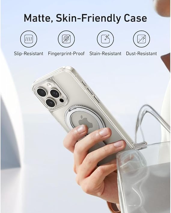 ANKER IPHONE 16 PRO MAGNETIC WITH RING STAND CLEAR A90H1H0A thumbnail 4
