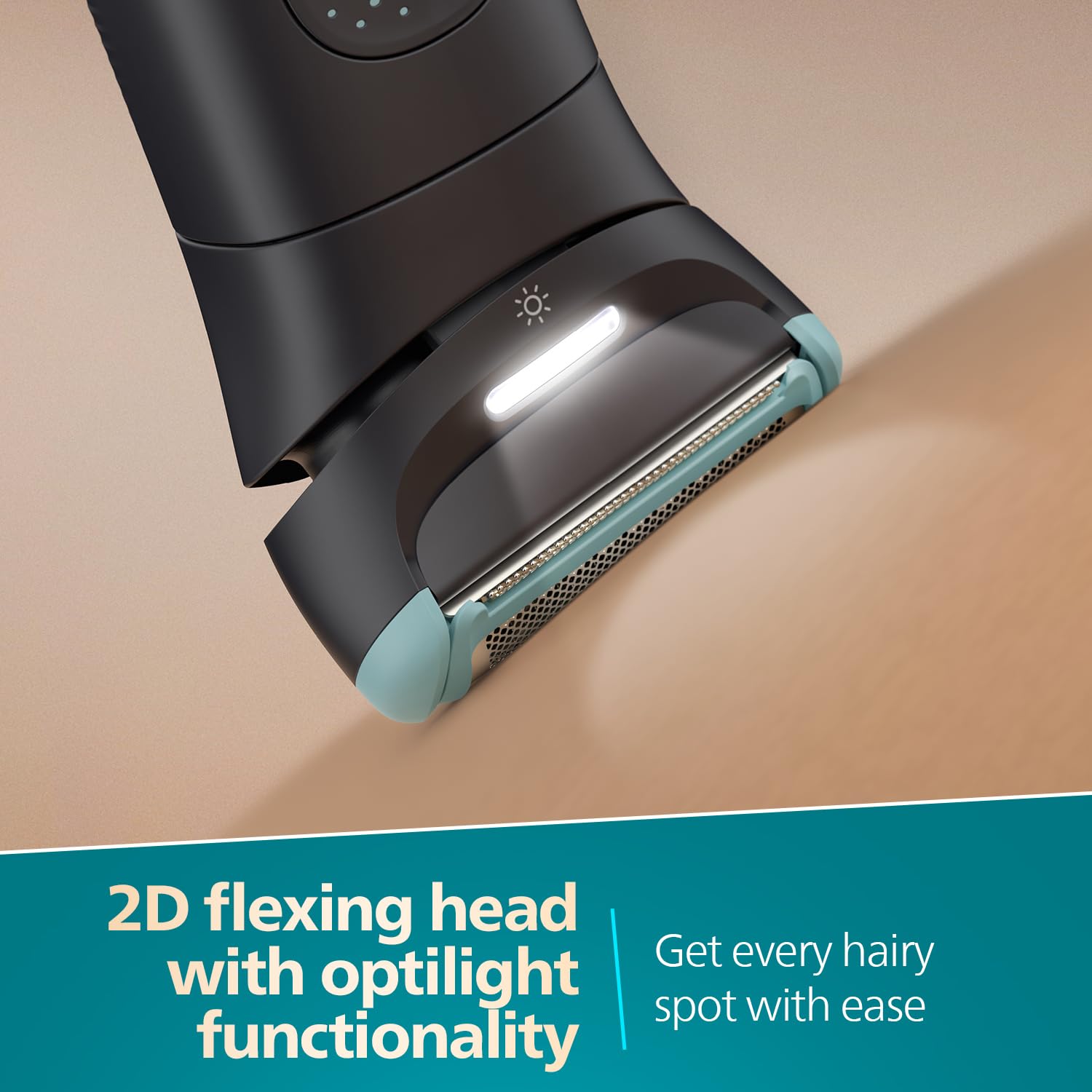 PHILIPS BODYGROOMER 7000 SERIES 2D FLEXING HEAD SHAVER BLACK BG747015 thumbnail 2