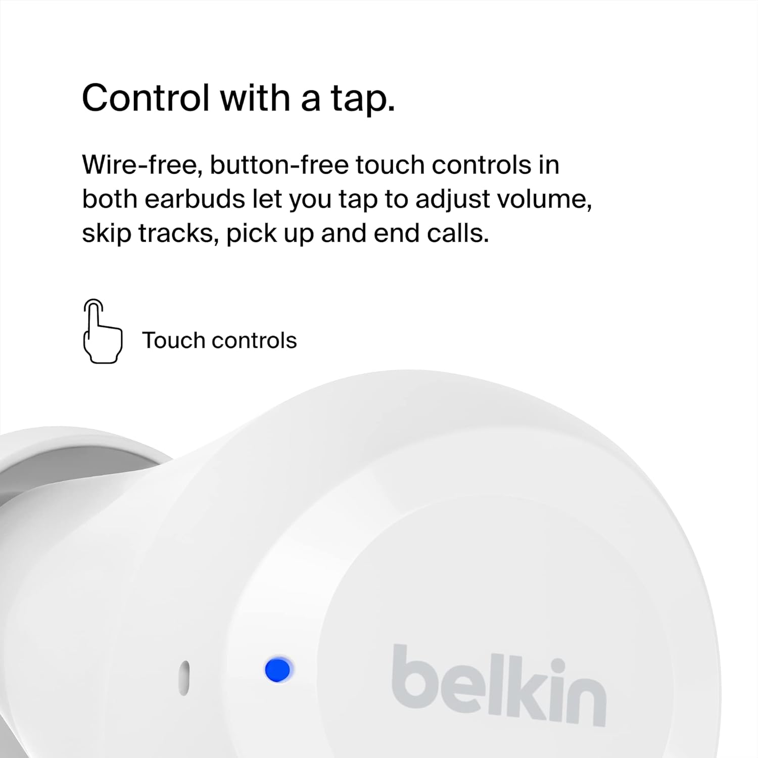 BELKIN SOUNDFORM BOLT TRUE WIRELESS EARBUDS WHITE AUC009BTWH thumbnail 6