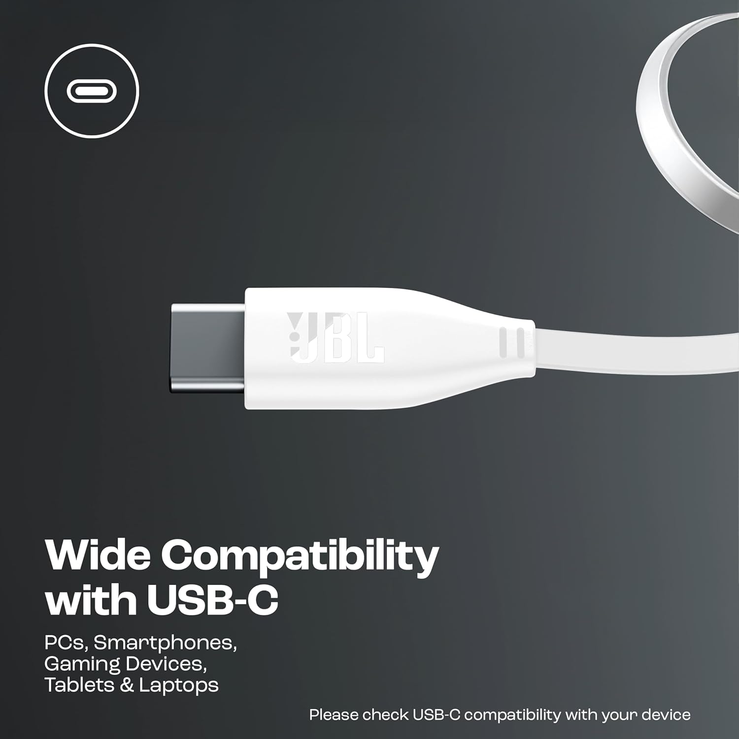 JBL TUNE 520C USBC WIRED HEADSET WHITE thumbnail 3