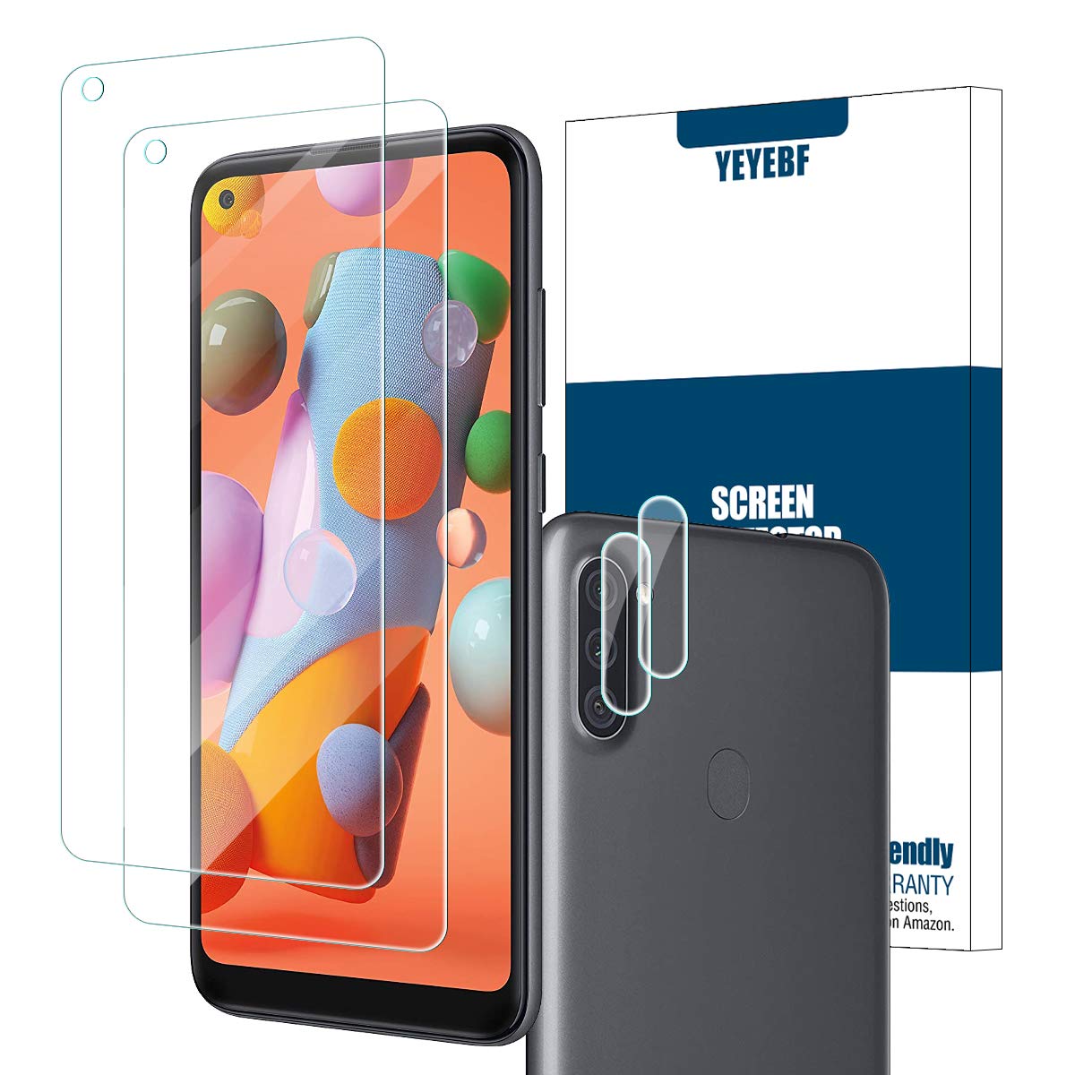 SAMSUNG GALAXY A11 CLEAR GLASS SCREEN PROTECTER thumbnail 2