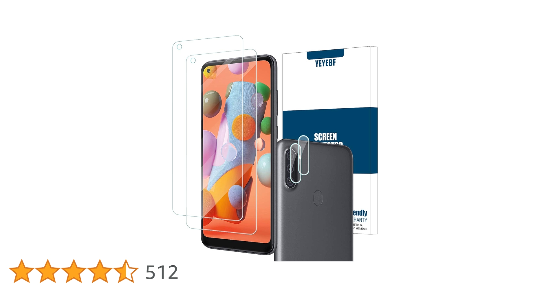 SAMSUNG GALAXY A11 CLEAR GLASS SCREEN PROTECTER thumbnail 7
