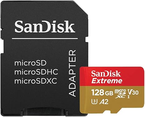 SANDISK EXTREME 128GB 190MB/S MICROSD CARD SDSQXAA-128G-GN6MN