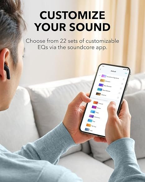 Anker Soundcore K20i True Wireless Earbuds - Crystal Clear Sound, Comfortable Fit thumbnail 2