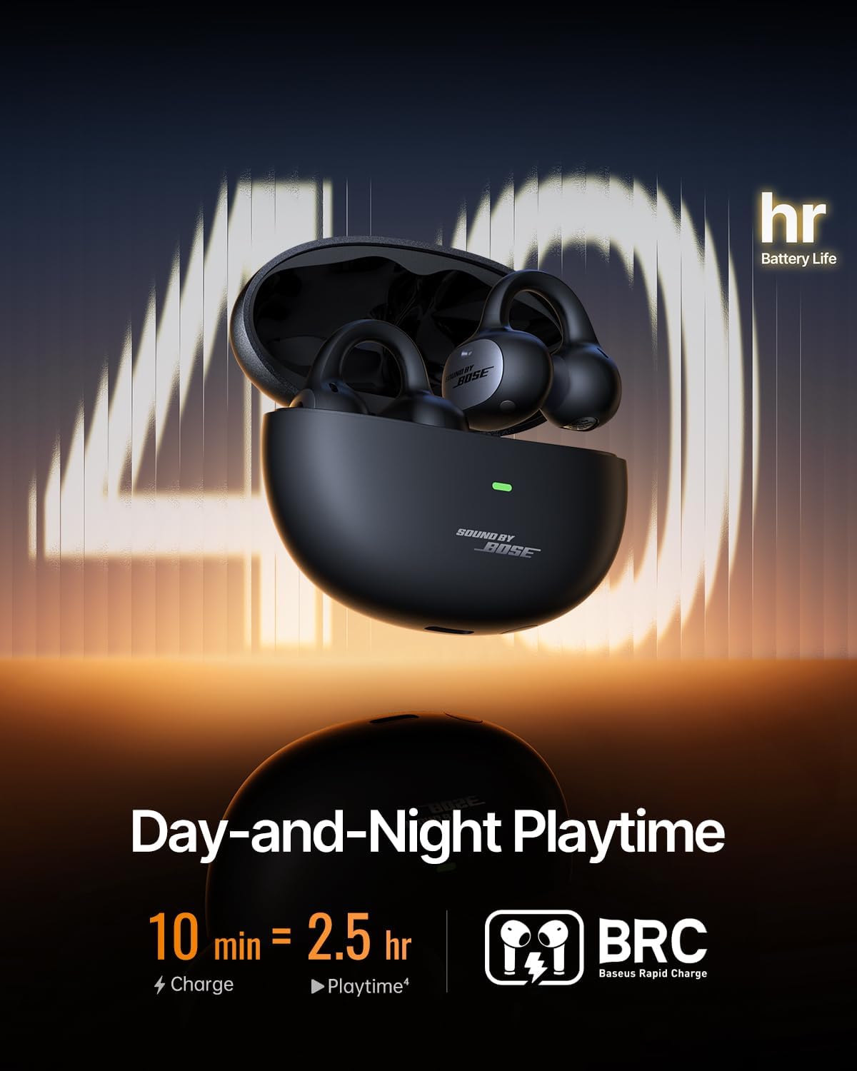 BASEUS INSPIRE XC1 OPEN EAR TRUE WIRELESS EARBUDS STARLIGHT OFF-COSMIC BLACK A0102802 thumbnail 8