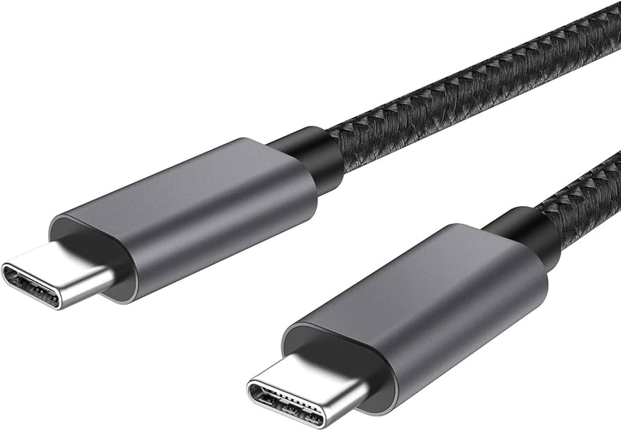 BLUPEBBLE POWERFLOW PD 100W USB-C TO USB-C 1.2M BRAIDED CABLE-GRAY BP-PFFLAT1.2M100W-GY thumbnail 2