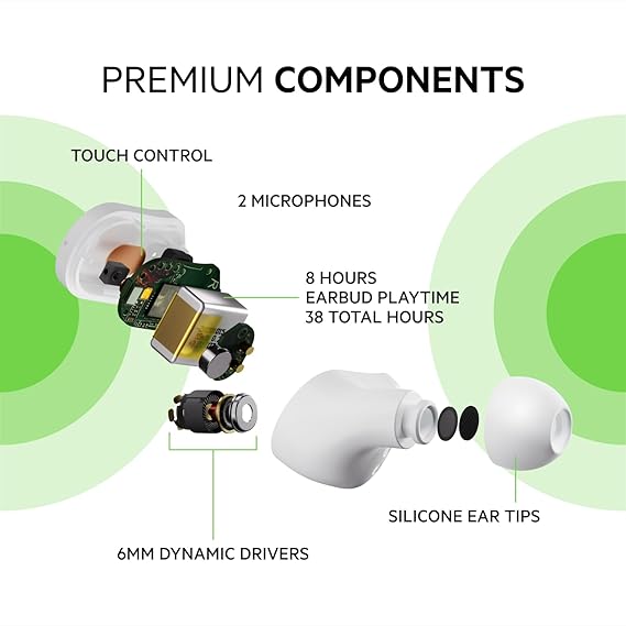 BELKIN TRUE WIRELESS EARBUDS WHITE AUC001BTWH thumbnail 5