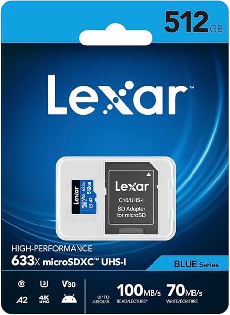 Lexar® High-Performance 633x microSDHC™/microSDXC™ UHS-I Card - Blue Series, Fast and Reliable Storage for Mobile Devices thumbnail 4
