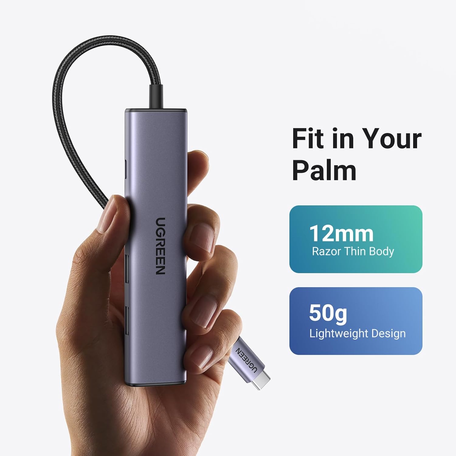 UGREEN 5 IN 1 USB C MULTIFUNCTION ADAPTER 100W 15495 thumbnail 6
