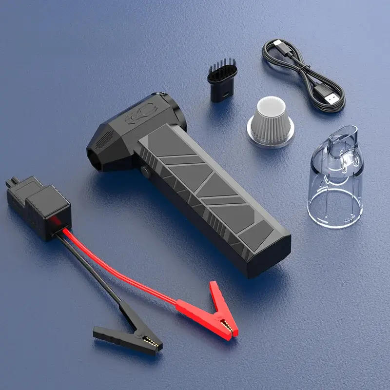 GREEN LION JUMP STARTER BLOWER VACUUM POWER BANK 12000MAH GREY JX-82 GNJUMSTJX82GY thumbnail 2