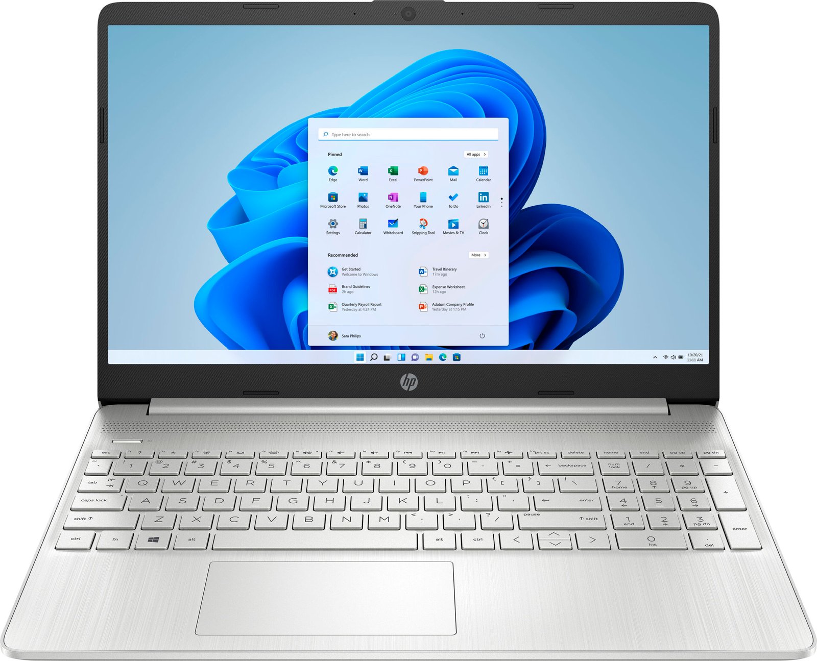 HP 15.6 INCH TOUCH SCREEN LAPTOP AMD RYZEN 3 8GB MEMORY 256GB NATURAL SILVER 15-EF1023DX
