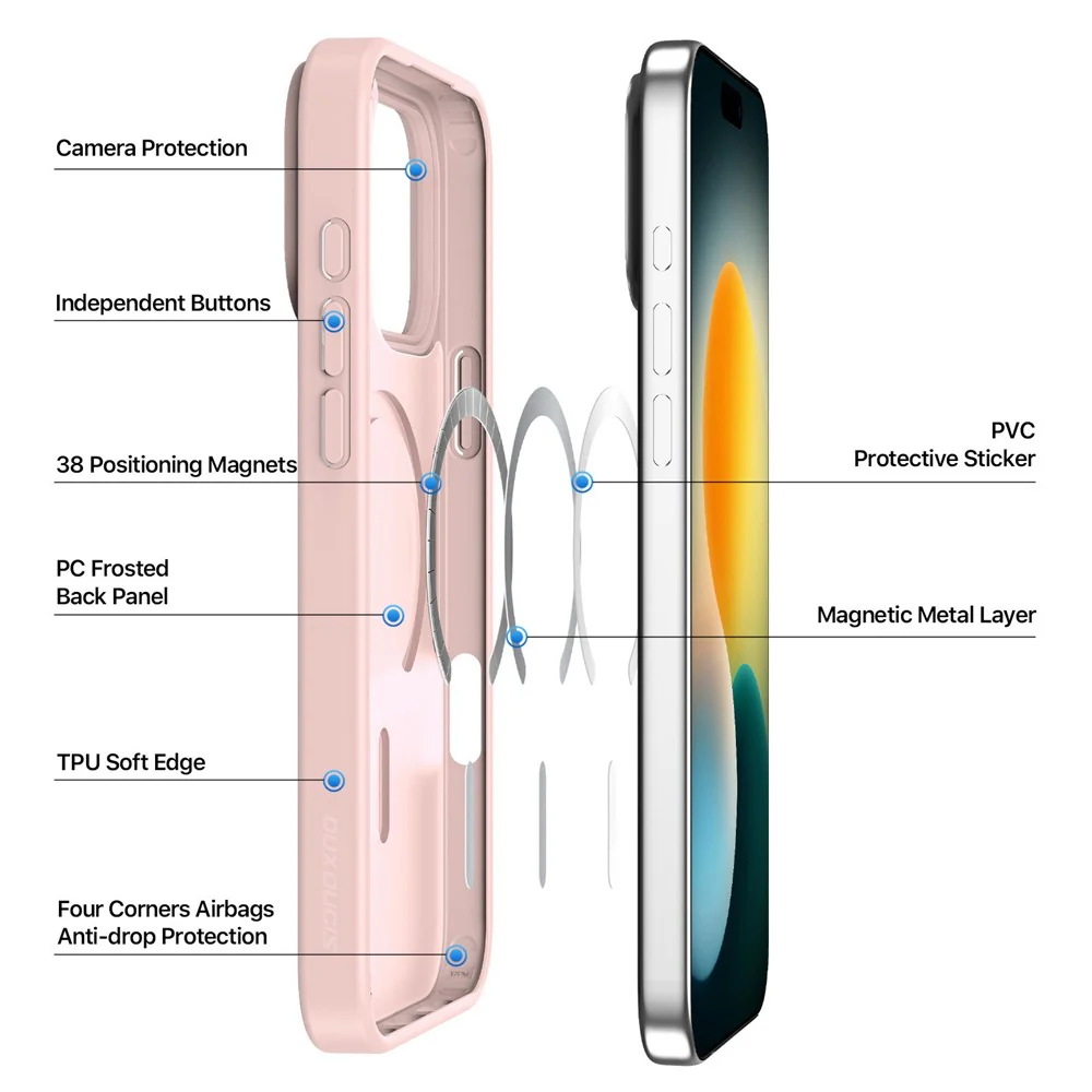 DUX DUCIS IPHONE 17 PRO YIND CASE LIGHT PINK YIND0212 thumbnail 3