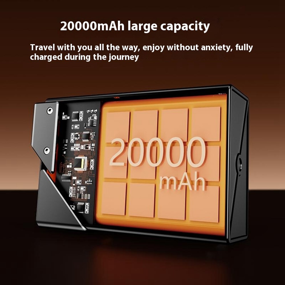 YESIDO 20000MAH POWER BANK 65W FAST CHARGING PORTABLE CHARGER WITH LANYARD YP76 thumbnail 5
