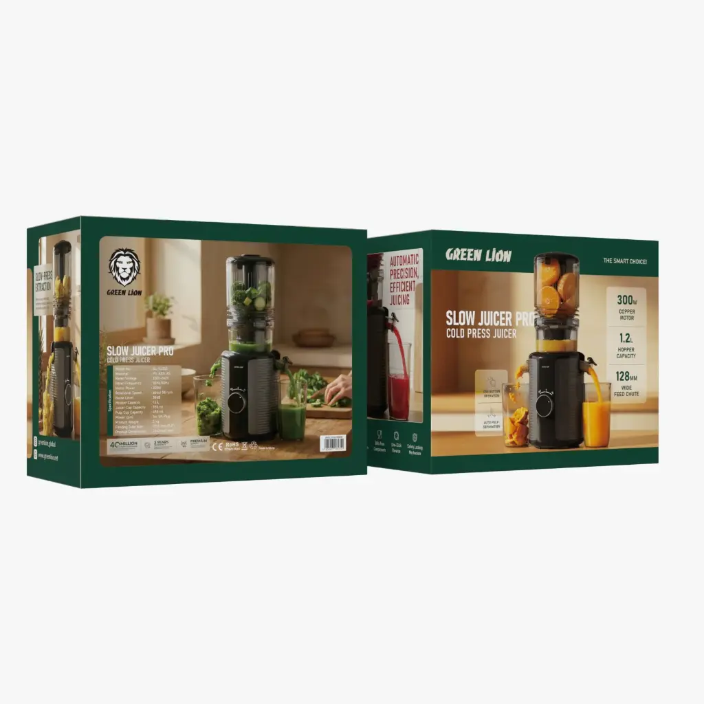 GREEN LION SLOW JUICER PRO COLD PRESS JUICER 1.2L BLACK GNSLOWJU350BK