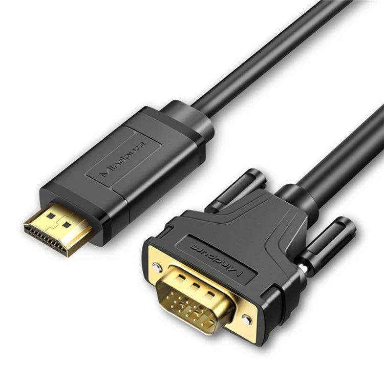 MINDPURE HDMI TO VGA ADAPTER CABLE 3M BLACK LX10416 thumbnail 2