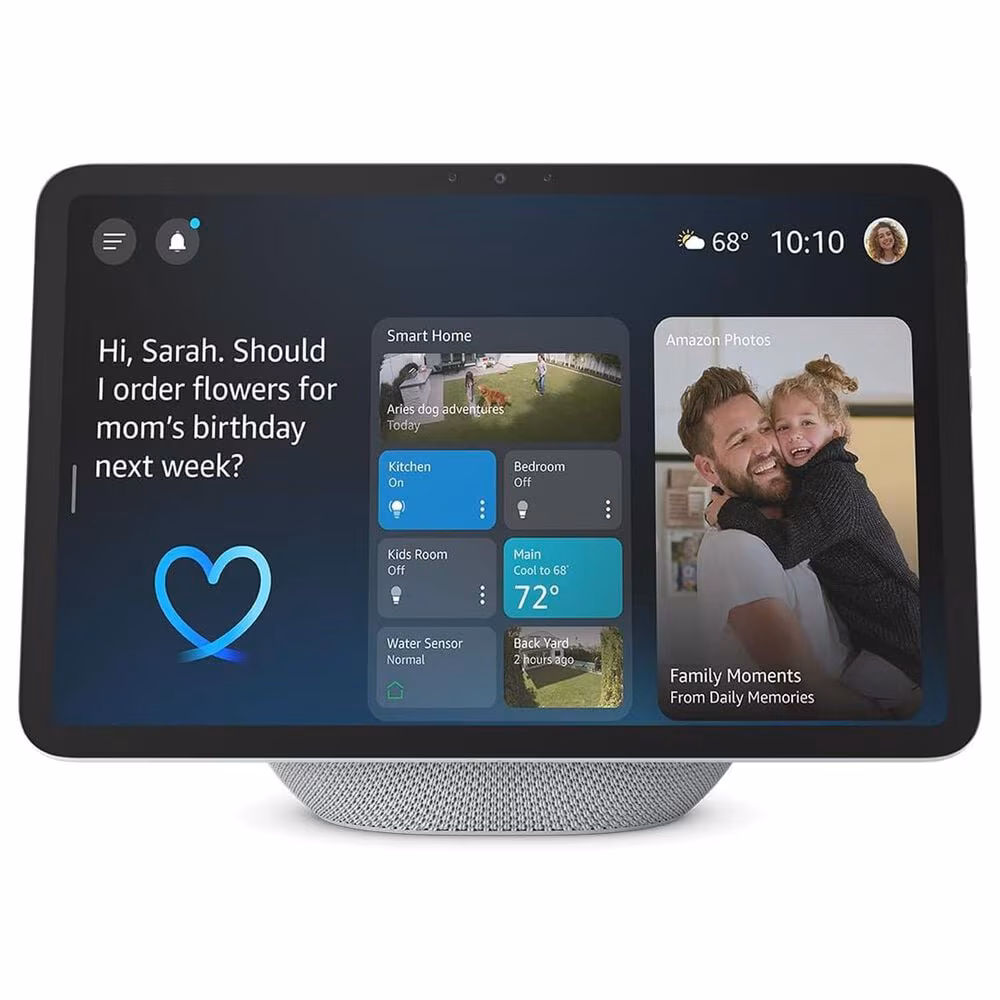 AMAZON ECHO SHOW 11TH GEN SMART DISPLAY WITH ALEXA+ GLACIER WHITE