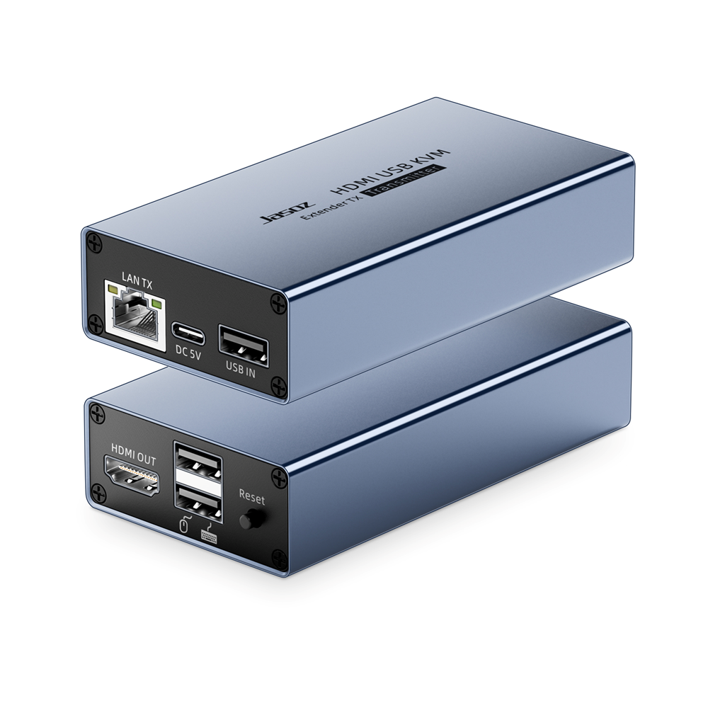 MINDPURE HDMI KVM SINGLE NETWORK CABLE EXTENDER 60 METERS SPACE GRAY LX10710