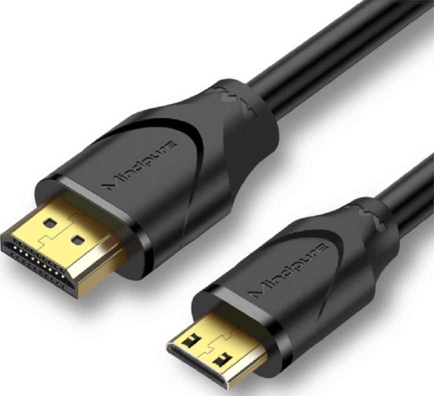 MINDPURE MINI HDMI TO HDMI CABLE 2M BLACK LX10233