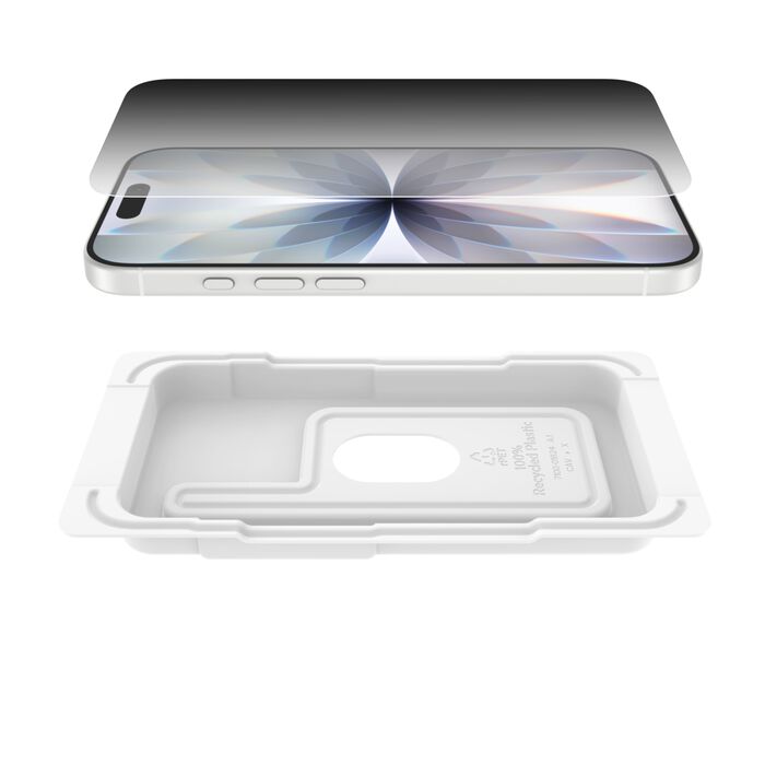 BELKIN IPHONE 17 SCREEN FORCE INVISIGLASS PRIVARY TREATED SCREEN PROTECTOR OVA169HQ thumbnail 2