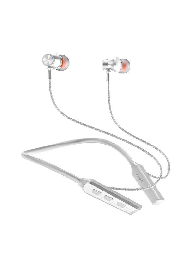 PAWA CLARO ENC NECKBAND WITH VOICE MODULATION GREY PW-CLNBINE6-GY