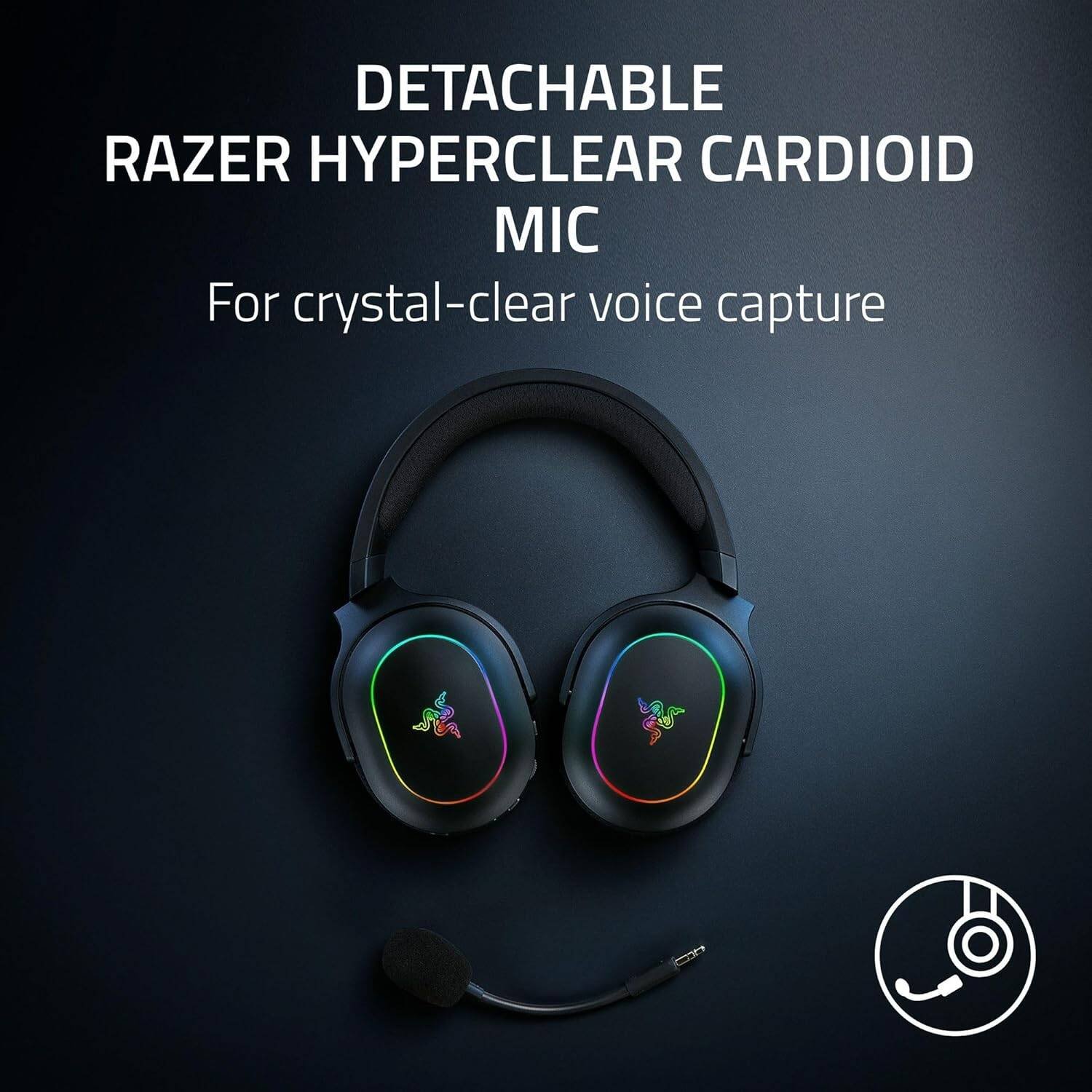 Razer Barracuda X Chroma Wireless Gaming Headset (Black, RZ04-05220100-R3M1) - 7.1 Surround Sound and RGB Lighting thumbnail 3