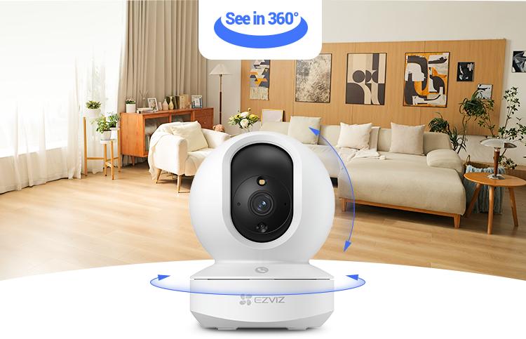 EZVIZ TY1 Pro Smart Home Camera - Full HD 1080P, 360° Pan, Motion Detection thumbnail 2