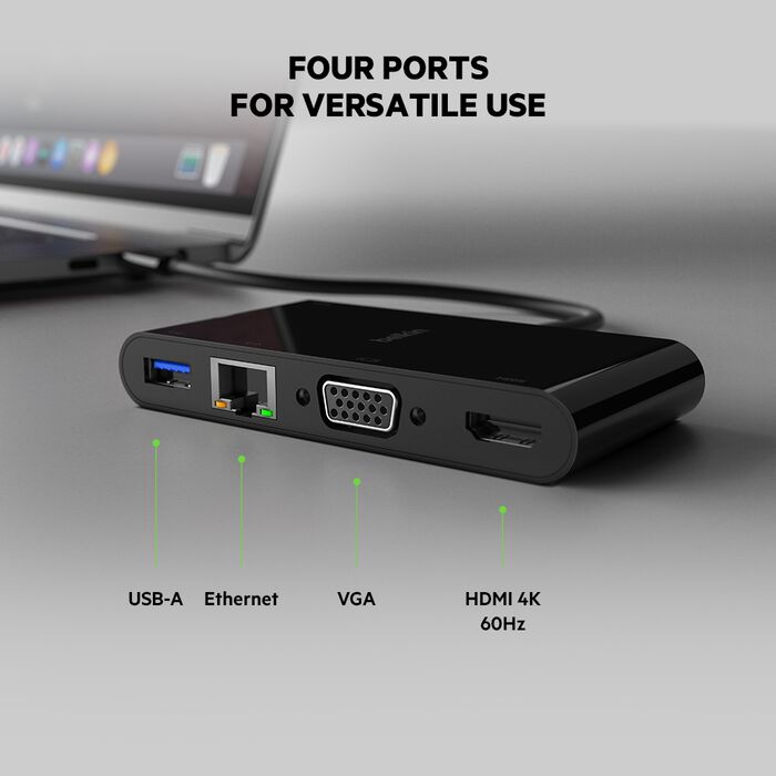 BELKIN USB-C MULTIMEDIA ADAPTER AVC005BTBK thumbnail 2