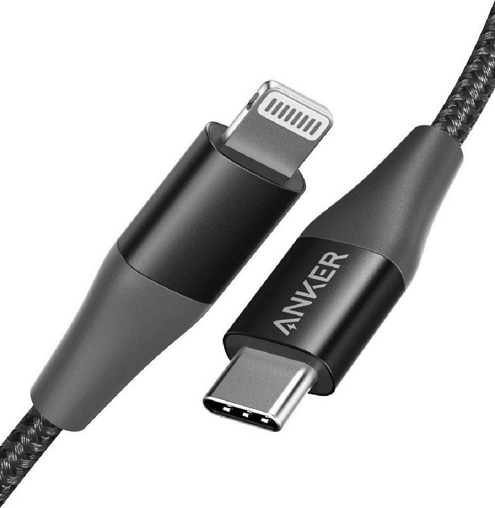 ANKER POWERLINE +II USB-C CABLE WITH LIGHTNING CONNECTOR 6FT BLACK A8653H11 thumbnail 2