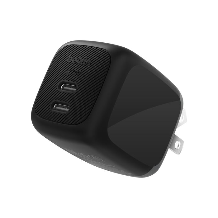 BELKIN BOOST CHARGE PRO DUAL USB C 67W GAN WALL CHARGER BLACK WCH020MYBK thumbnail 2