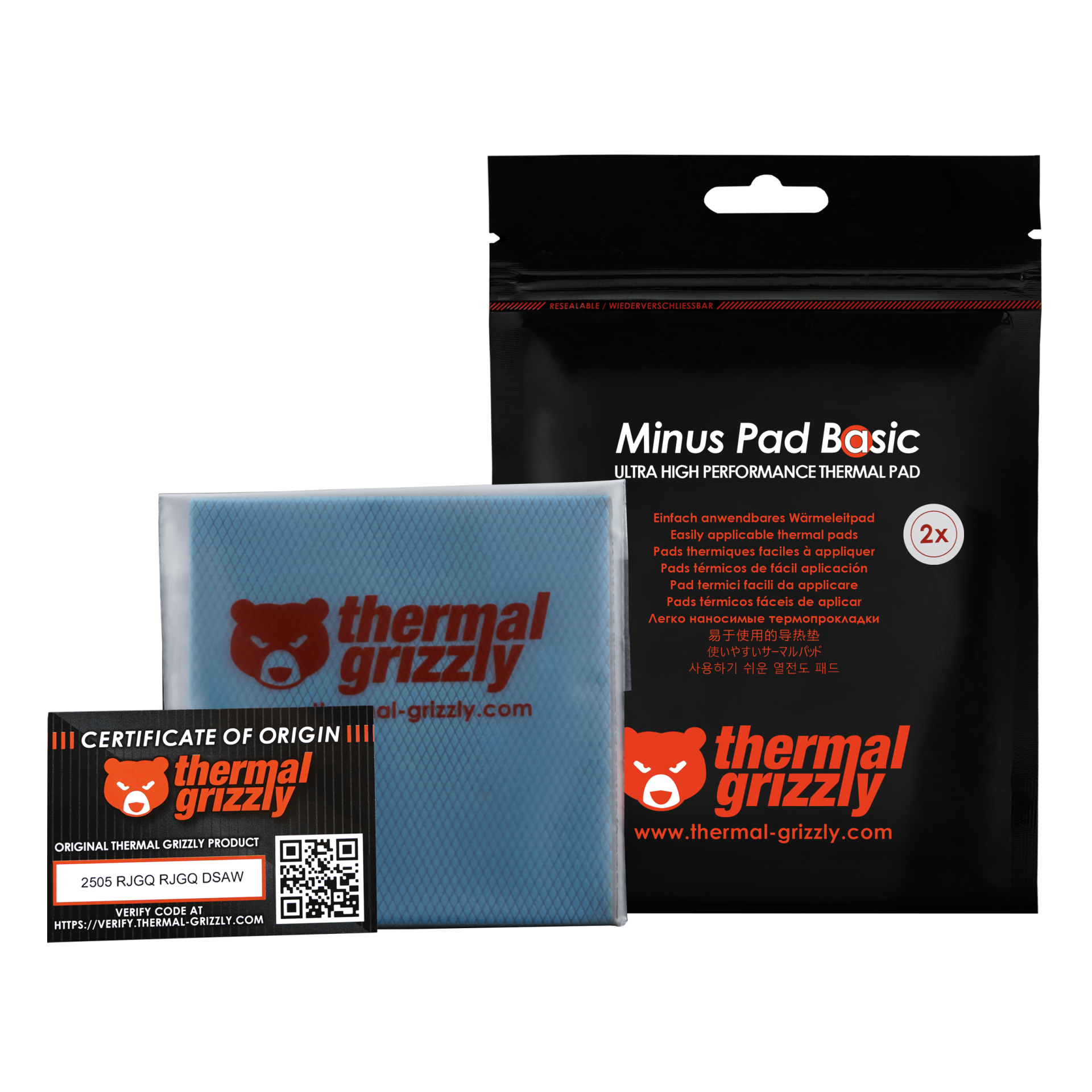 Thermal Grizzly Minus Pad Basic - 100x100x1.0 mm 2 pcs TG-MP-B-100-100-10-2 thumbnail 10