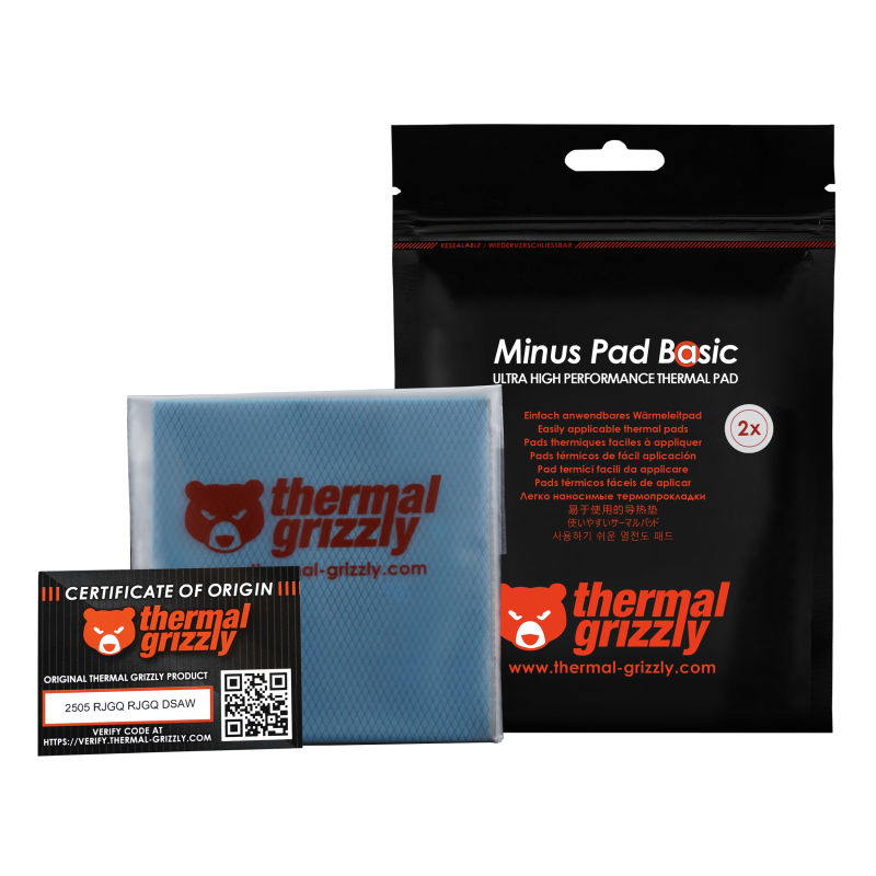 Thermal Grizzly Minus Pad Advance - 100x100x0.5 mm 2 pcs TG-MP-A-100-100-05-2 thumbnail 2