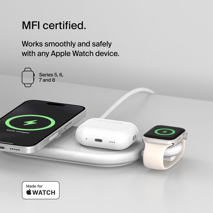 BELKIN APPLE WATCH USB C BOOST CHARGE PRO PORTABLE WHITE WIZ022GIWH-B1 thumbnail 11