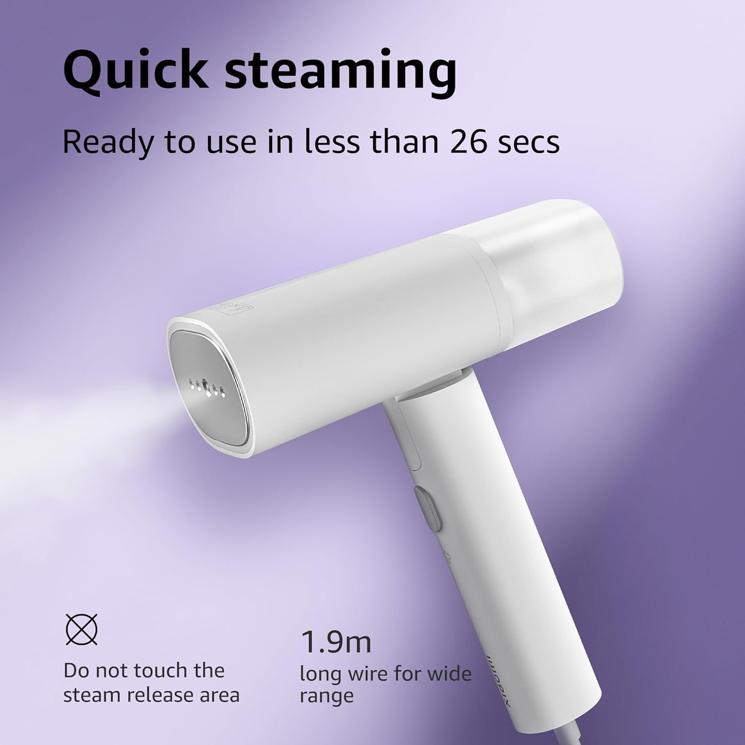 XIAOMI MIJIA HANDHELD PORTABLE GARMENT STEAMER 2 WHITE thumbnail 9