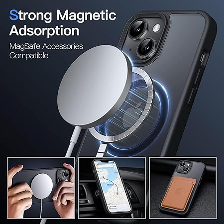 Blupebble Hybrid Matte Case With MagSafe For iPhone 17 Pro Max Blue BP-IPHMAT17MAX-BL thumbnail 2