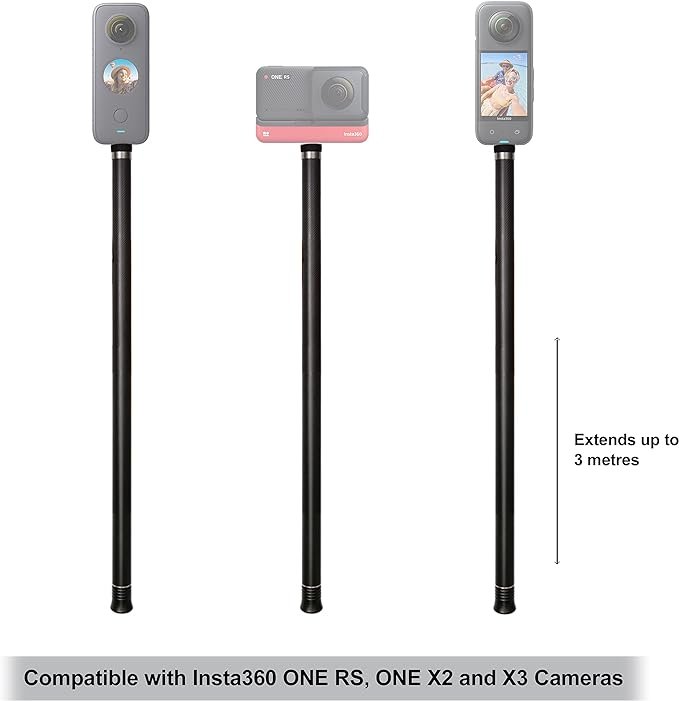 Insta360 ONE X2 Extended Edition Selfie Stick 300cm DINEESS