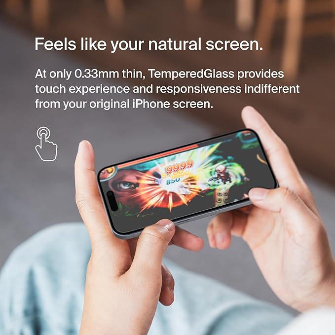 BELKIN SCREEN FORCE IPHONE 15 TEMPERED GLASS SCREEN PROTECTOR OVA135ZZ thumbnail 5