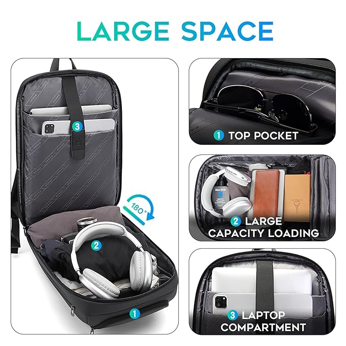 BANGE BACKPACK BLACK BG-7802 thumbnail 5