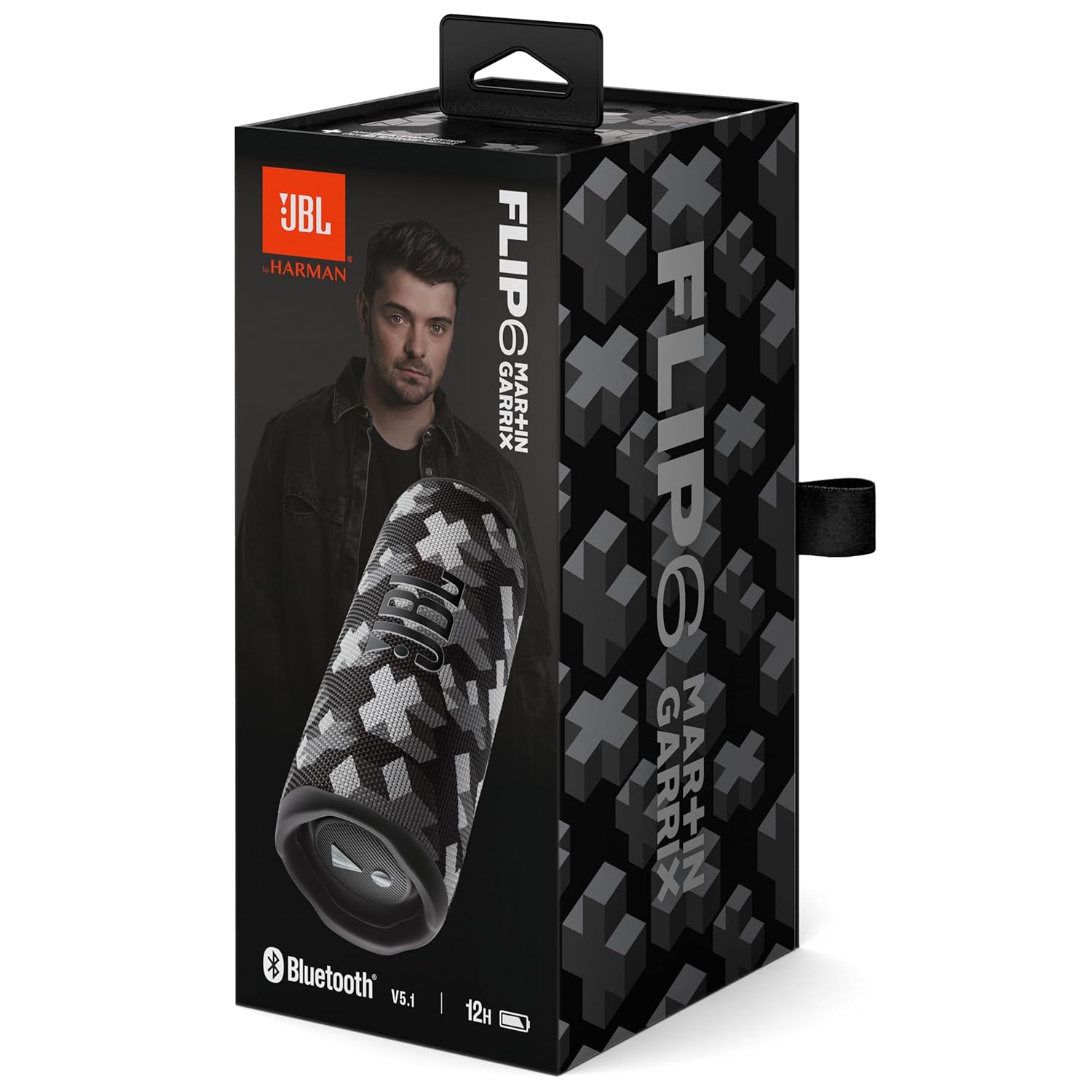 JBL FLIP 6 MARTIN GARRIX BLUETOOTH SPEAKER BLACK thumbnail 6