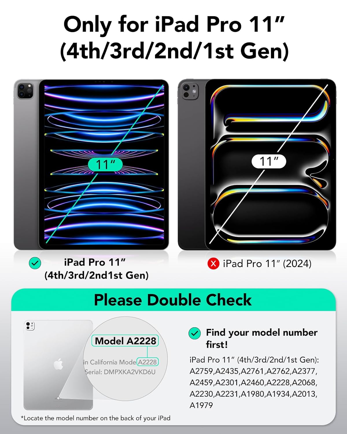 ESR IPAD PRO 11 (2020) REBOUND PENCIL SERIES WITH PENCIL SLOT NAVY BLUE thumbnail 2