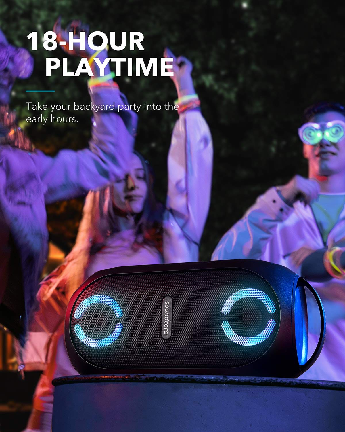 ANKER RAVE PARTY CAST WIRELESS PART SPEAKER 80W BLACK A3390H12 thumbnail 6