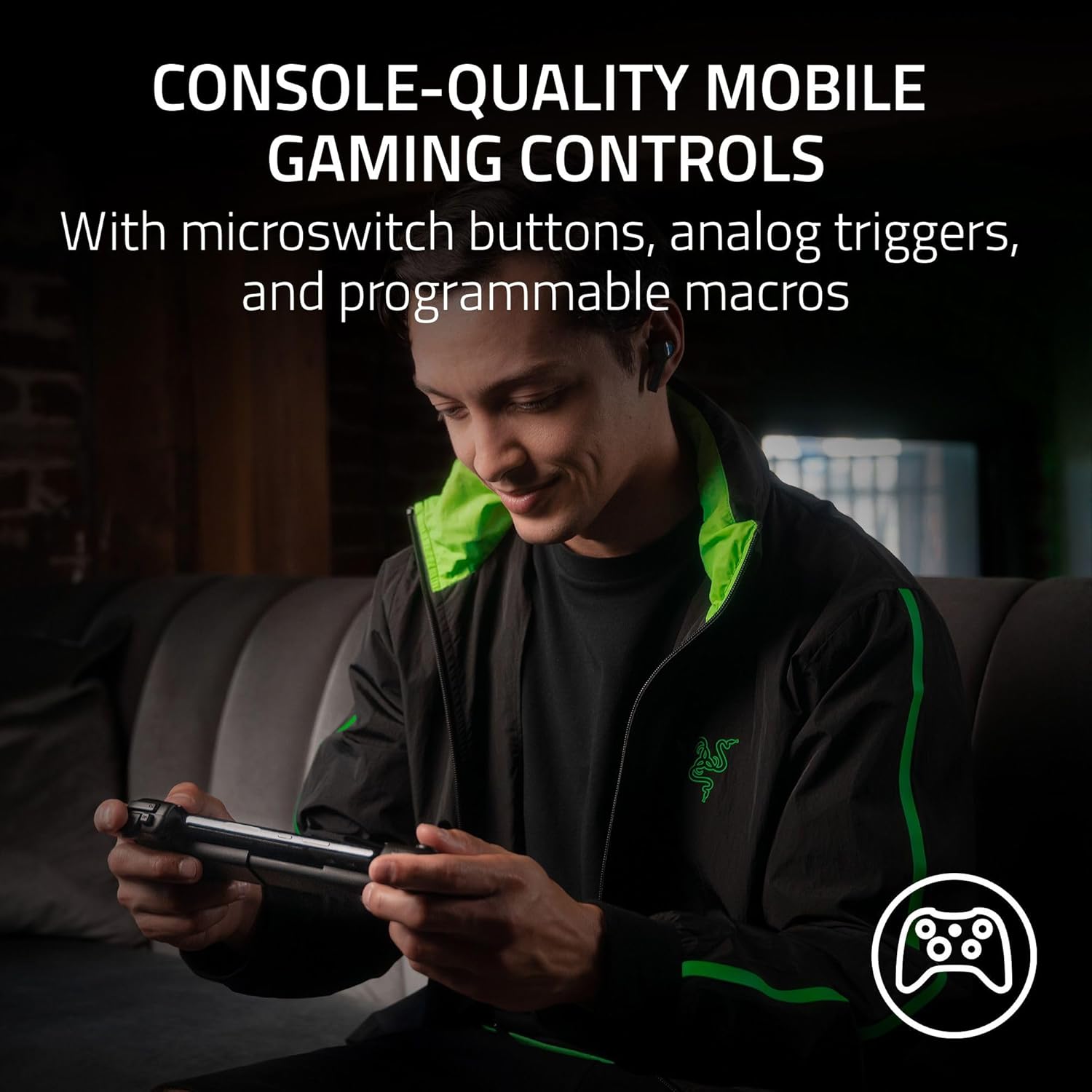 RAZER KISHI V2 USB-C MOBILE GAMING CONTROLLER FOR IPHONE AND ANDROID BLACK RZ06-05110100-R3M1 thumbnail 4